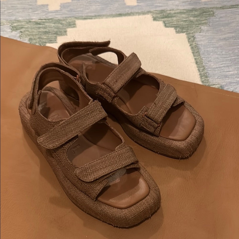 Loeffler Randall Brown Sandals